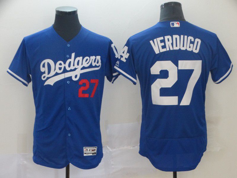 Men Los Angeles Dodgers 27 Verdugo Blue Elite MLB Jersey